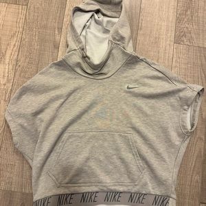 Nike dry fit cropped hoodie